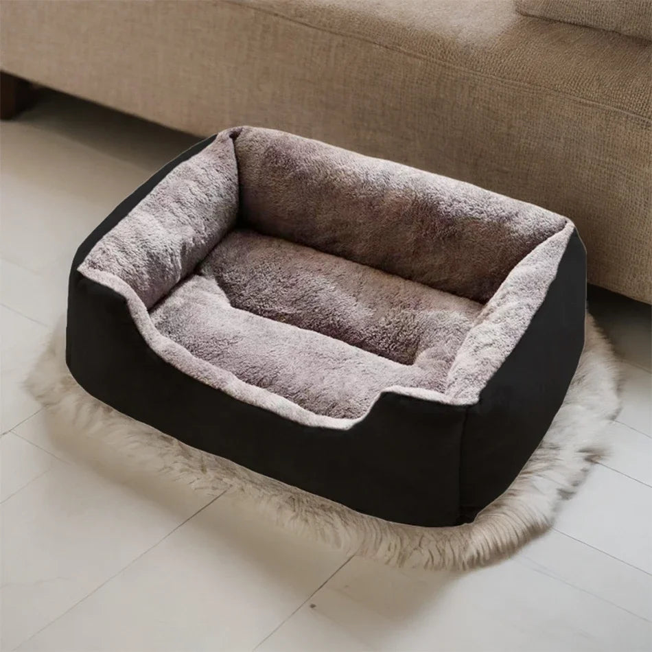 Plush Pet Bed for Cats & Dogs — Ultra-Soft Washable