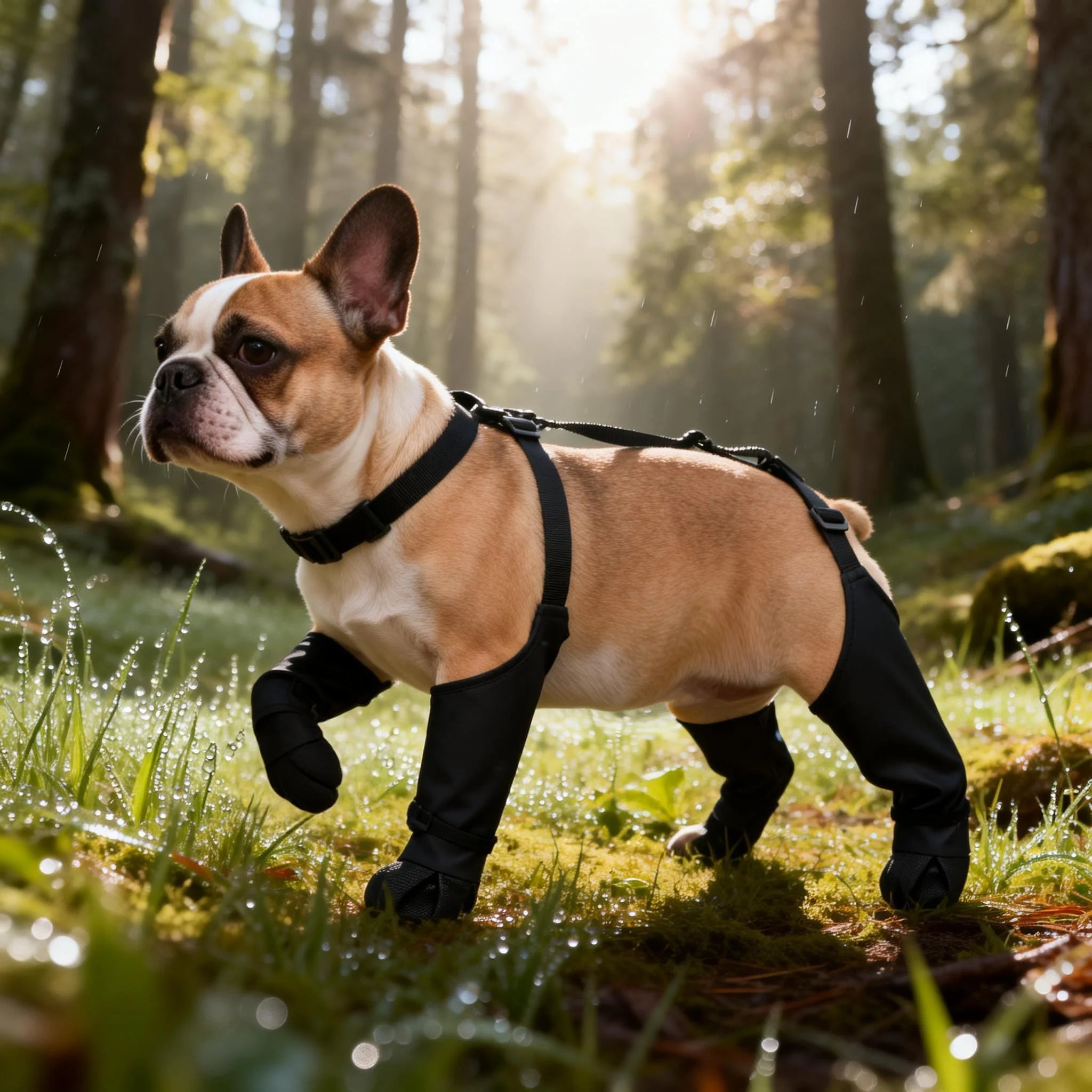 Waterproof Dog Raincoat — Windproof Hooded Jacket