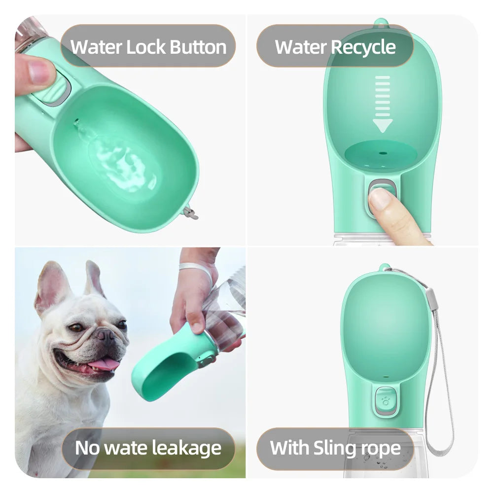Portable Dog Water Bottle — Leak-Proof Travel Dispenser