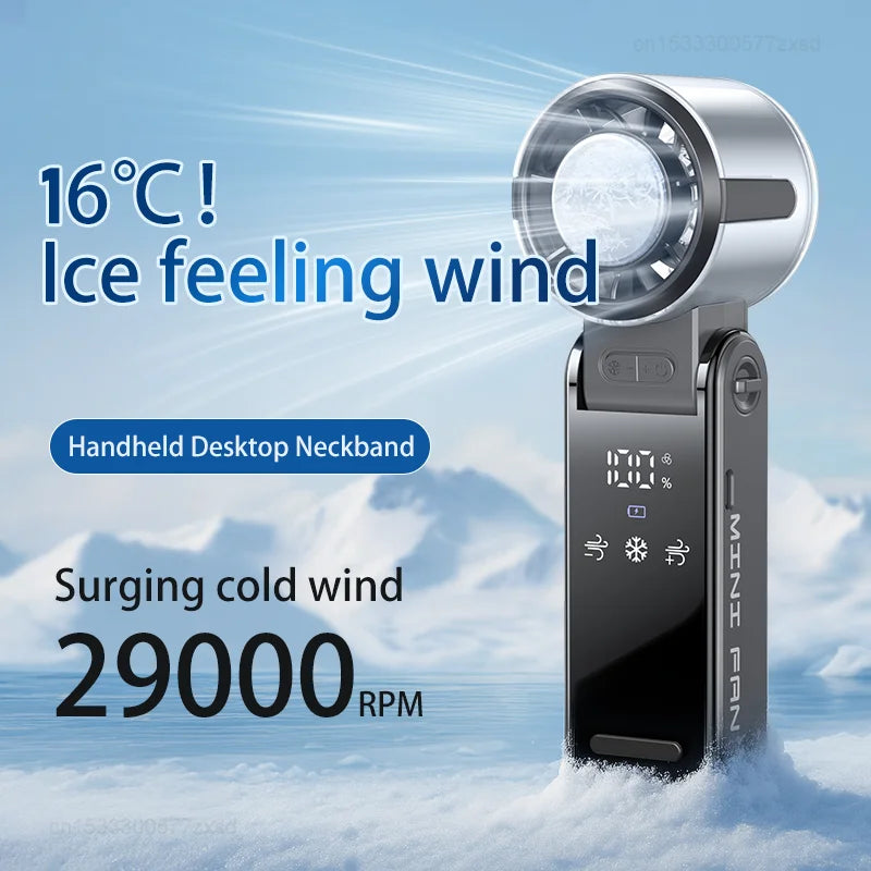 Portable Handheld Mini Fan — USB Rechargeable Silent