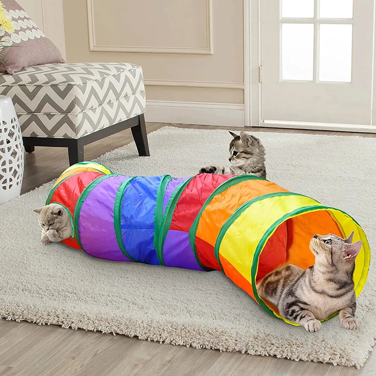 Interactive Cat Toy — Feather Wand & Suction Cup