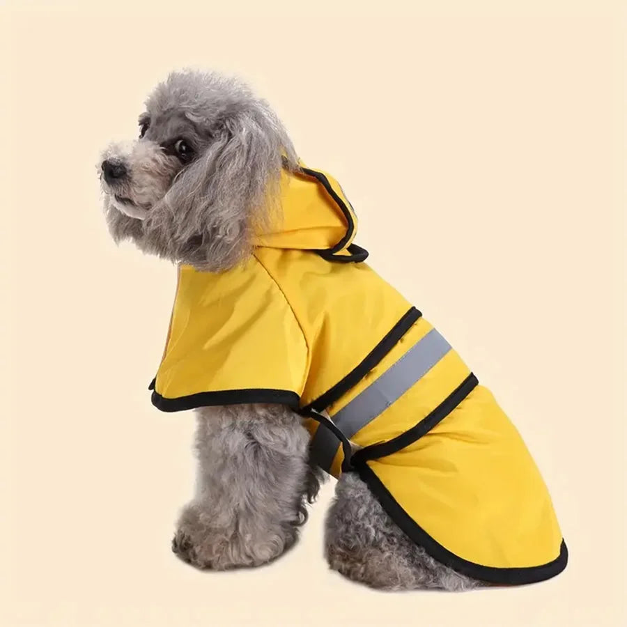 Waterproof Dog Raincoat — Windproof Hooded Jacket