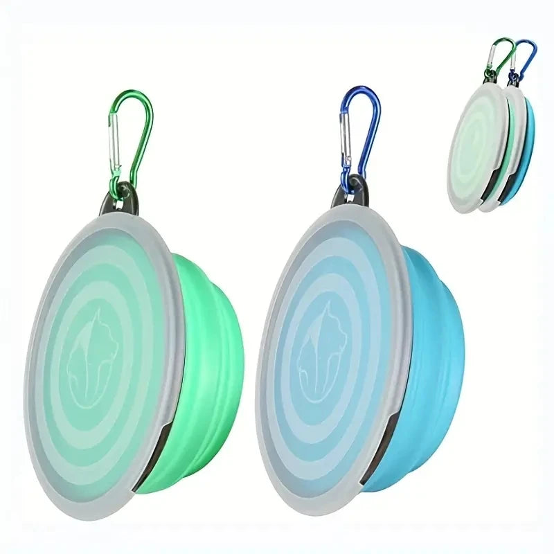 Collapsible Dog Bowl — Portable Travel Pet Feeder