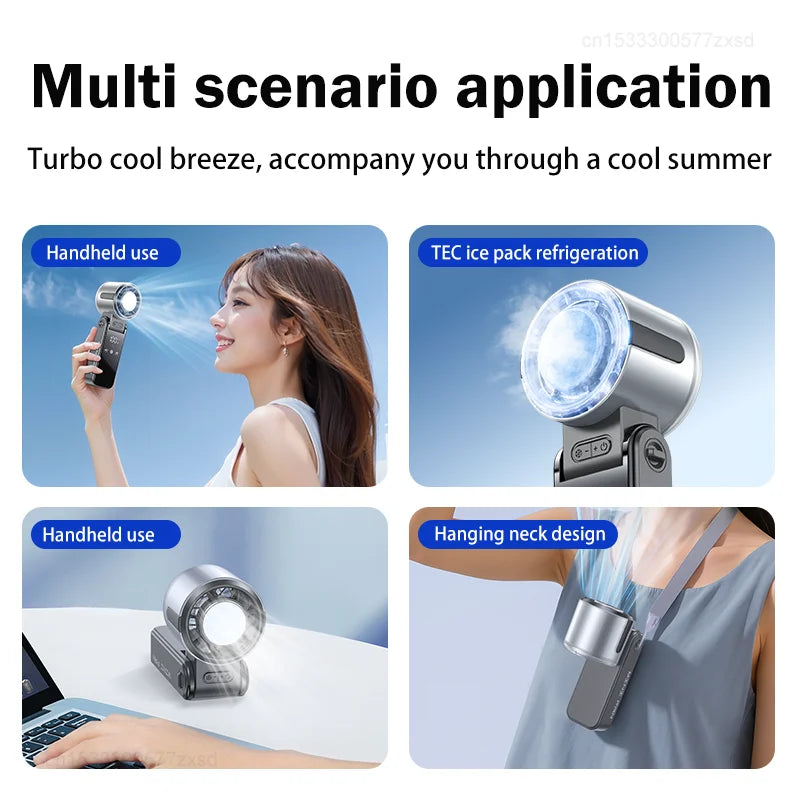 Portable Handheld Mini Fan — USB Rechargeable Silent