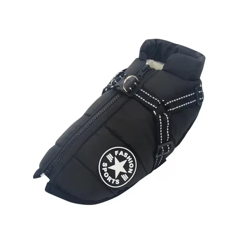 Large Dog Winter Jacket — Warm Waterproof Coat
