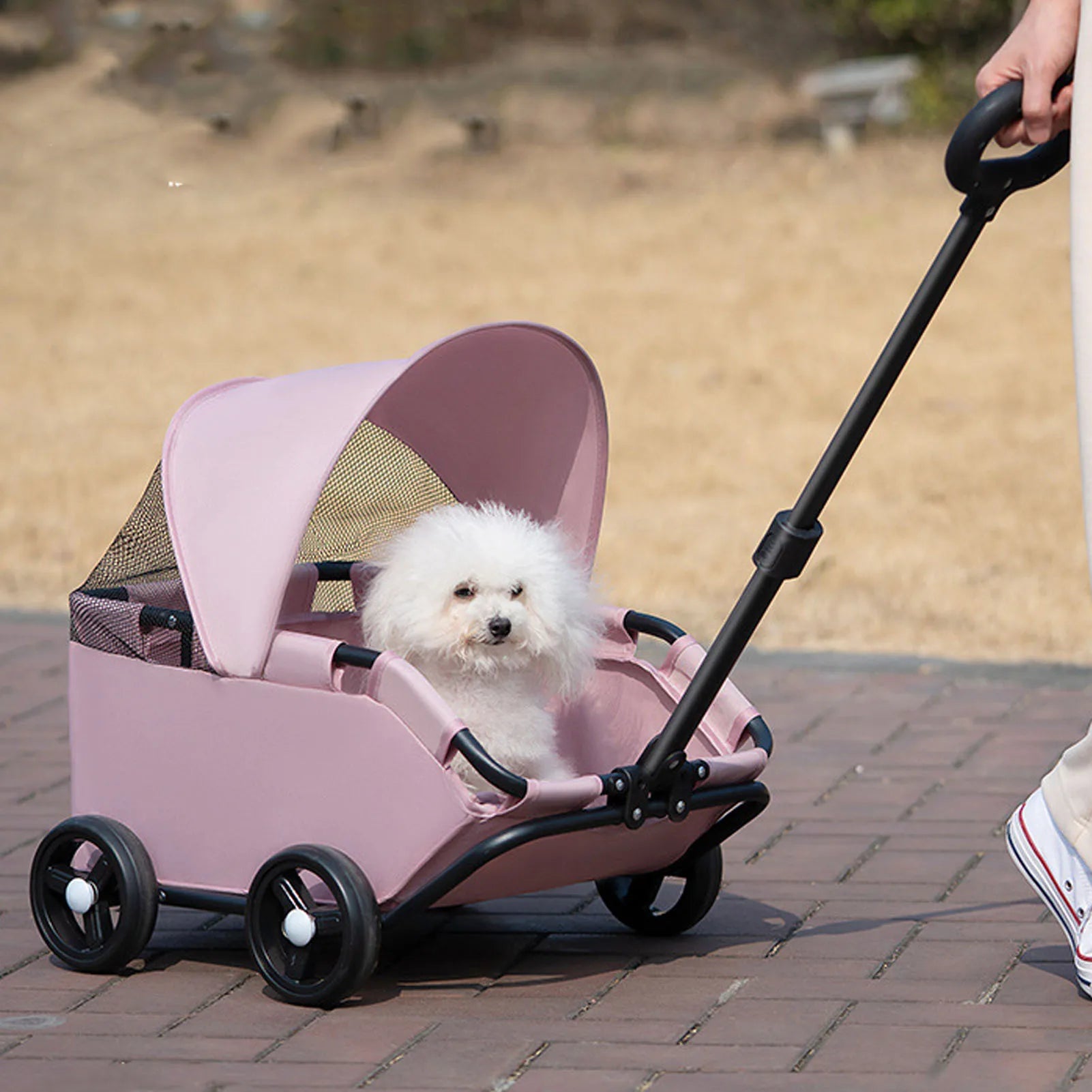 Foldable Pet Stroller — Comfortable Dog & Cat Pram