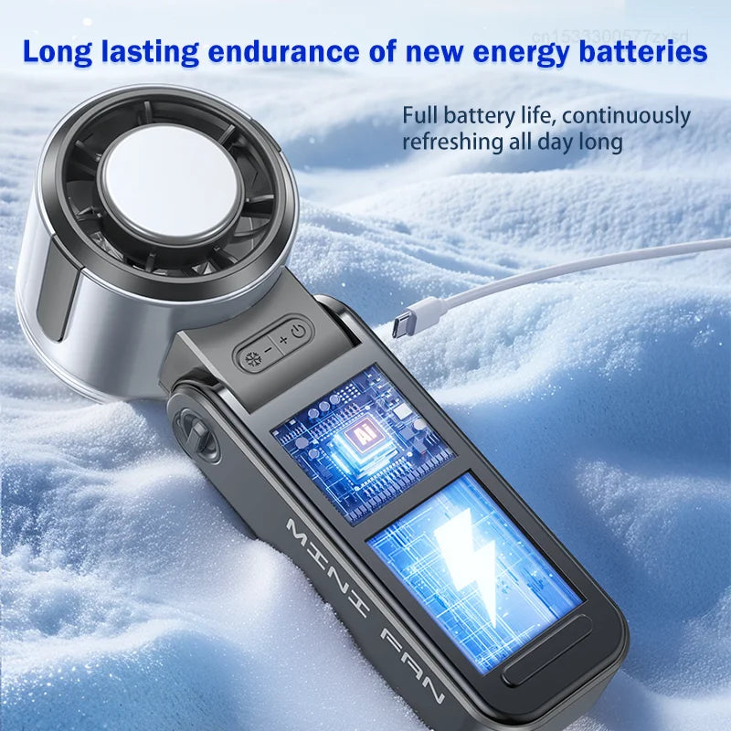 Portable Handheld Mini Fan — USB Rechargeable Silent