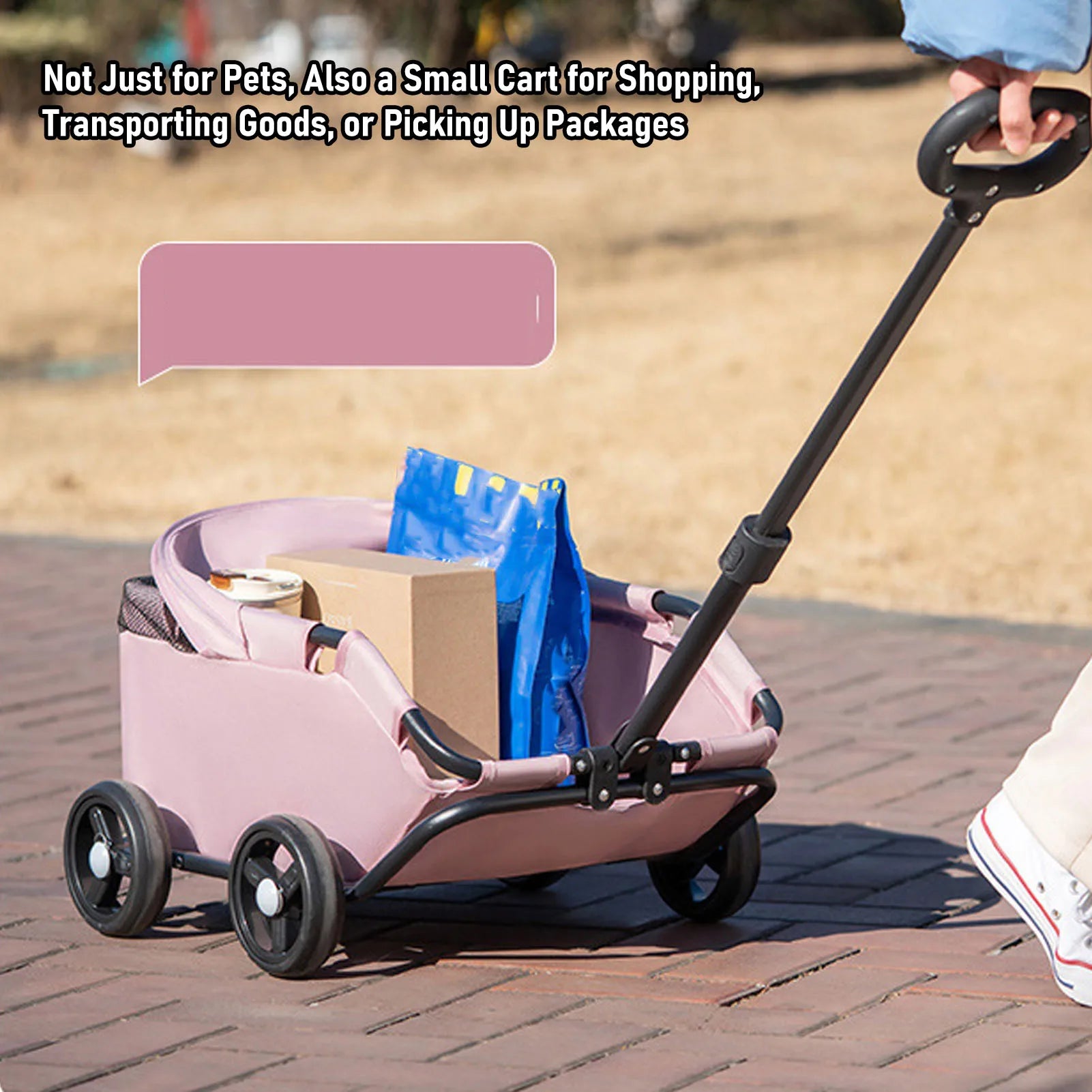 Foldable Pet Stroller — Comfortable Dog & Cat Pram