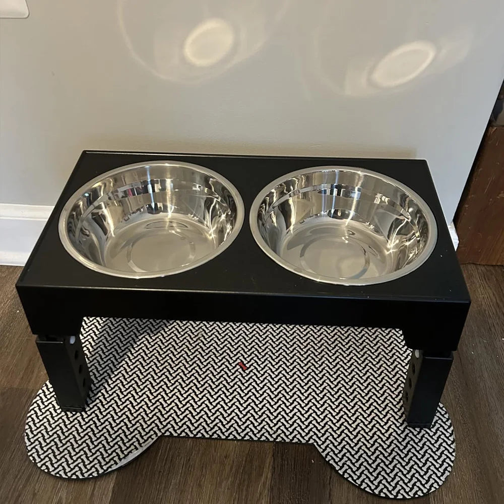 Elevated Dog Bowl Stand — Adjustable Height Feeder
