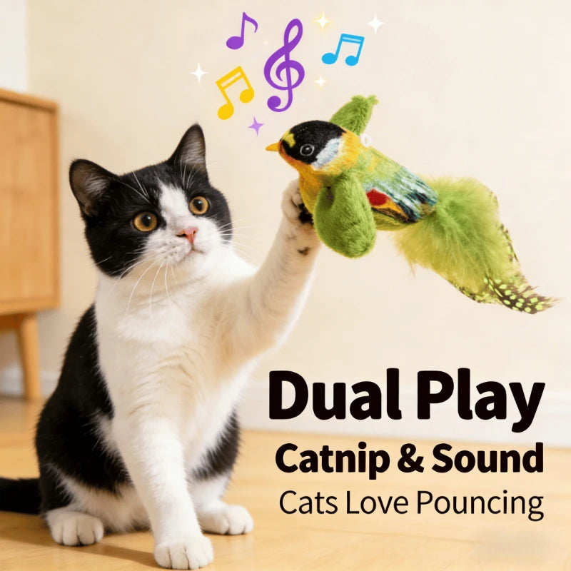 Interactive Cat Toy — Feather Wand & Suction Cup