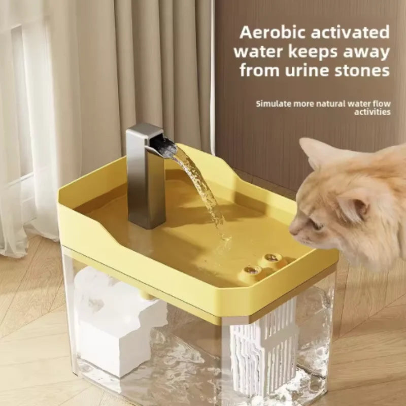 Automatic Pet Water Fountain — USB Filtered Dispenser