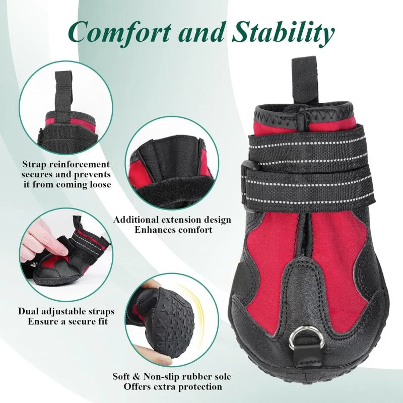 Dog Paw Protector Shoes — Non-Slip Breathable Boots
