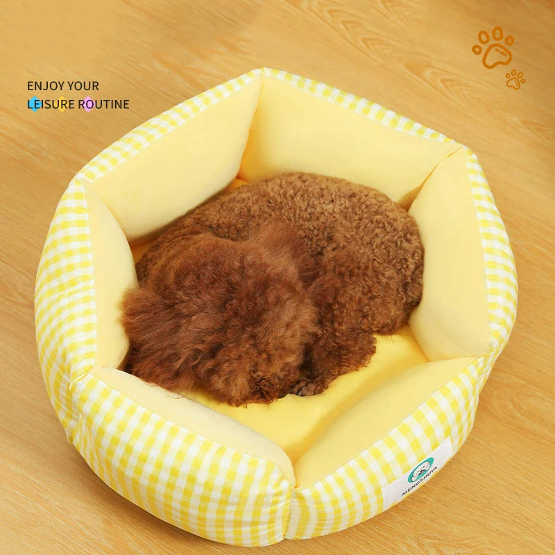 Plush Pet Bed for Cats & Dogs — Ultra-Soft Washable