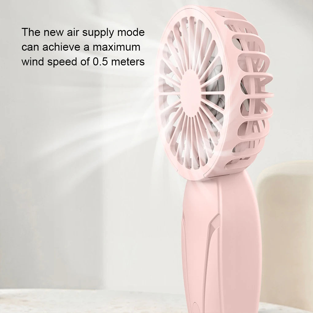 Portable Handheld Mini Fan — USB Rechargeable Silent