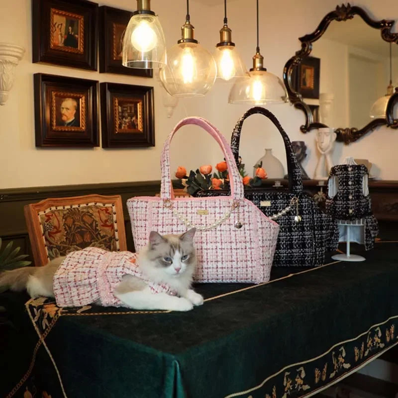 Luxury Pet Carrier Bag — Stylish Travel Tote