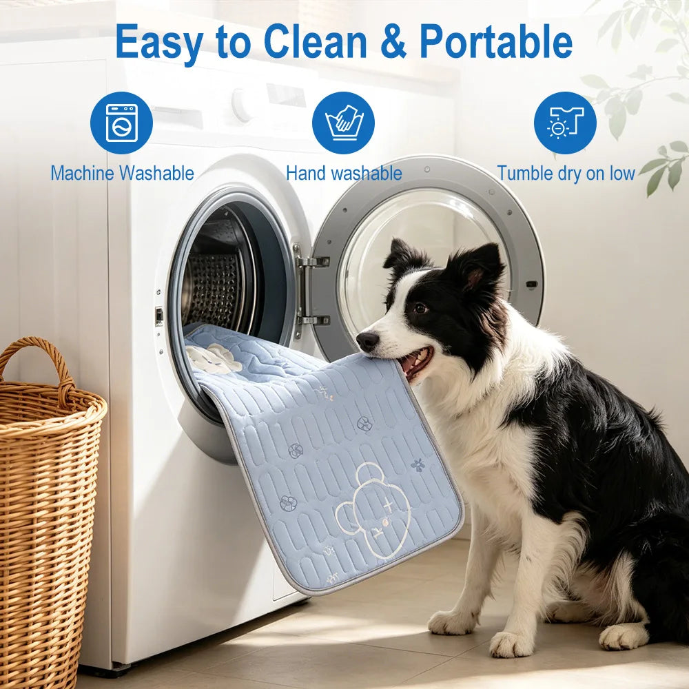 Cooling Mat for Dogs & Cats — Pressure-Activated Gel