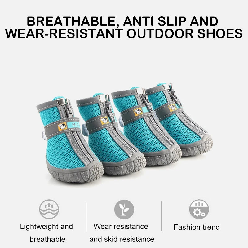 Dog Paw Protector Shoes — Non-Slip Breathable Boots