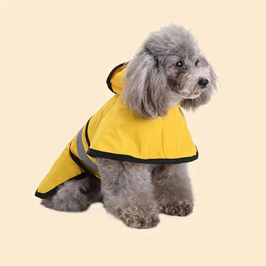 Waterproof Dog Raincoat — Windproof Hooded Jacket