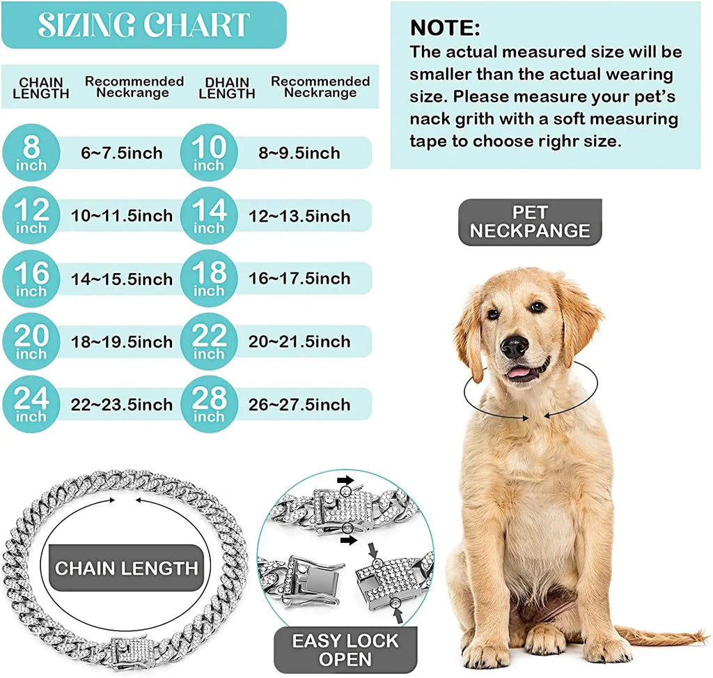 Luxury Pearl & Crystal Pet Collar — Elegant Dog & Cat