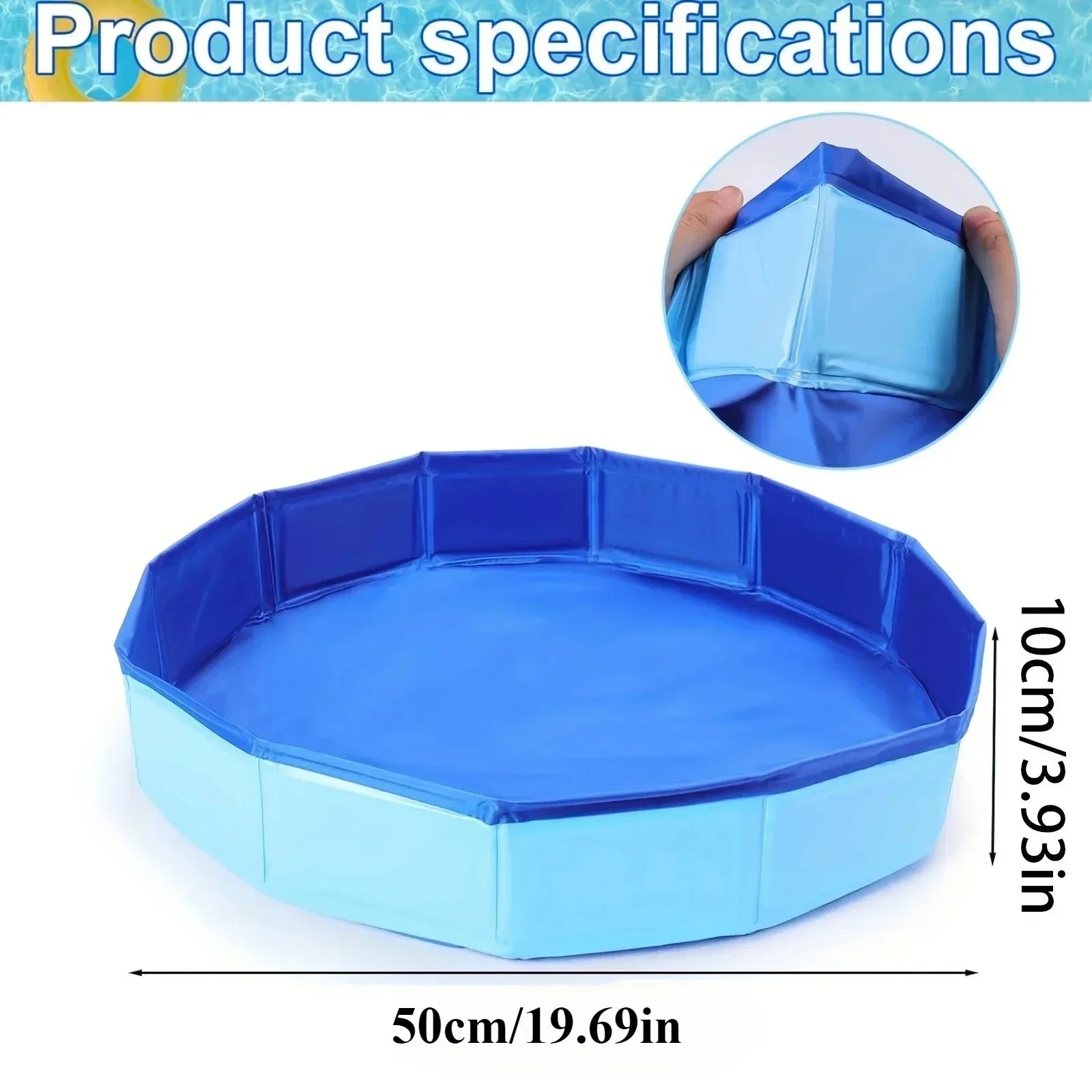 Inflatable Dog Pool — Summer Splash Pad for Pets