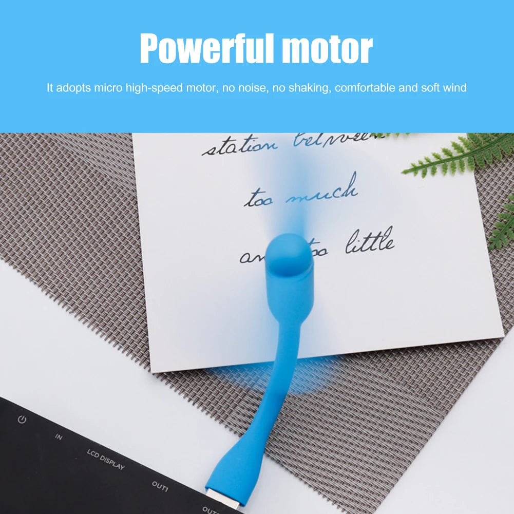 Portable Handheld Mini Fan — USB Rechargeable Silent