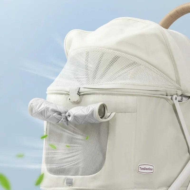 Foldable Pet Stroller — Comfortable Dog & Cat Pram