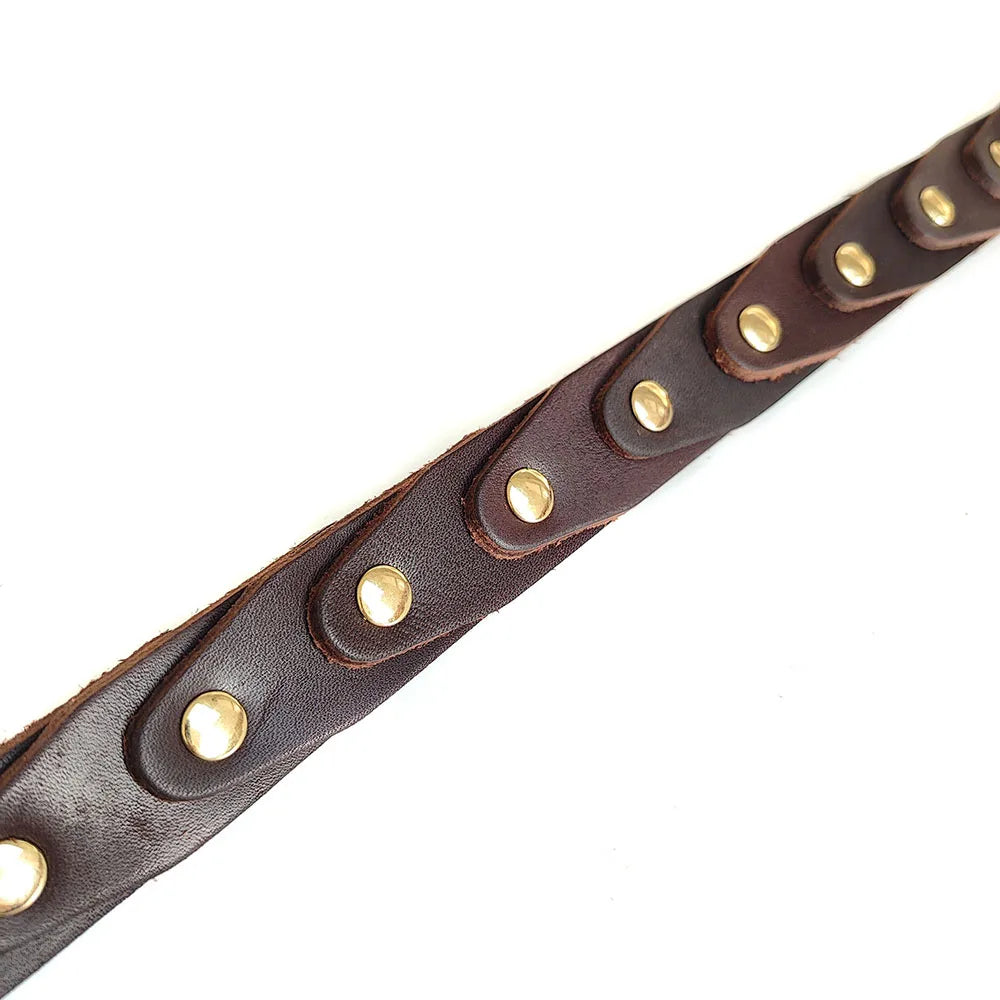 Genuine Leather Dog Collar — Durable & Stylish