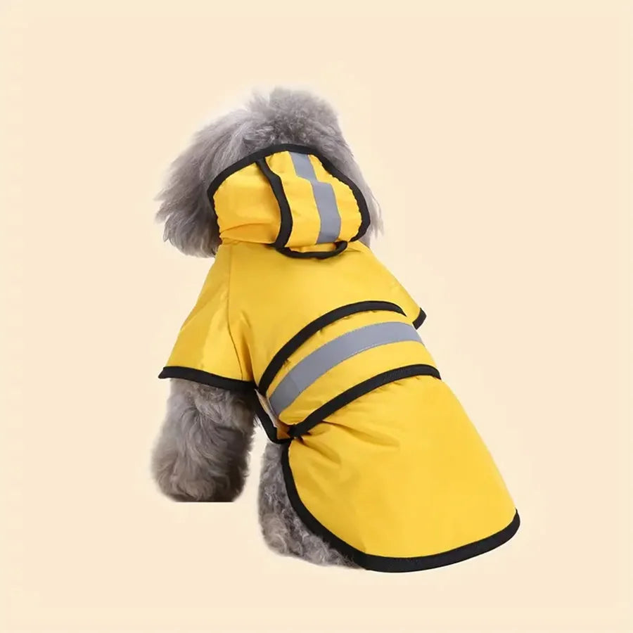 Waterproof Dog Raincoat — Windproof Hooded Jacket