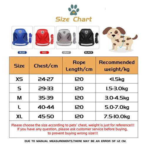Adjustable Dog Harness — No-Pull Breathable & Reflective