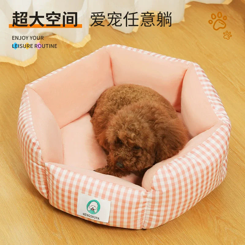 Plush Pet Bed for Cats & Dogs — Ultra-Soft Washable