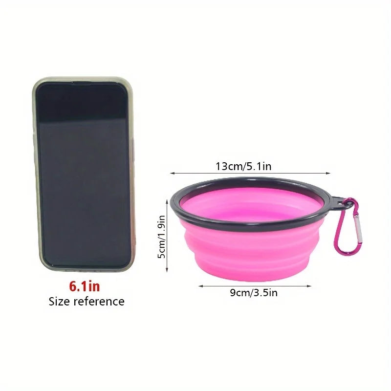 Collapsible Dog Bowl — Portable Travel Pet Feeder