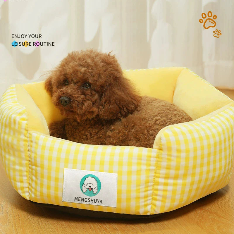 Plush Pet Bed for Cats & Dogs — Ultra-Soft Washable