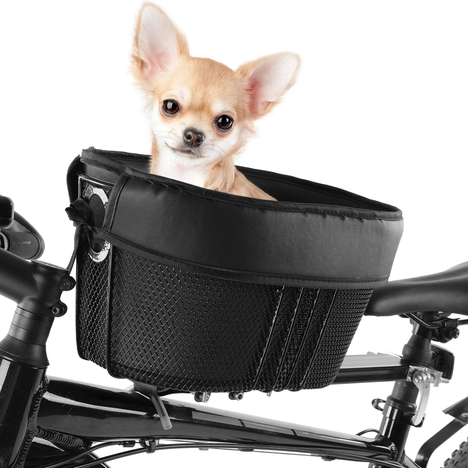 Bike Basket for Dogs & Cats — Secure Padded Carrier