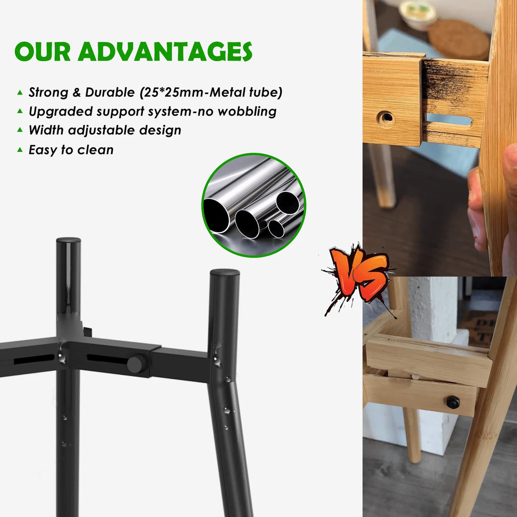 Elevated Dog Bowl Stand — Adjustable Height Feeder