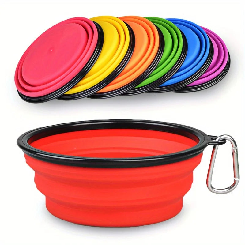 Collapsible Dog Bowl — Portable Travel Pet Feeder