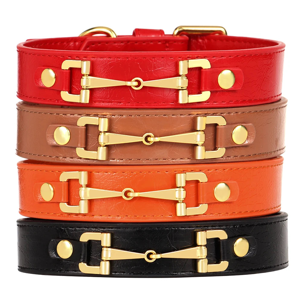 Genuine Leather Dog Collar — Durable & Stylish