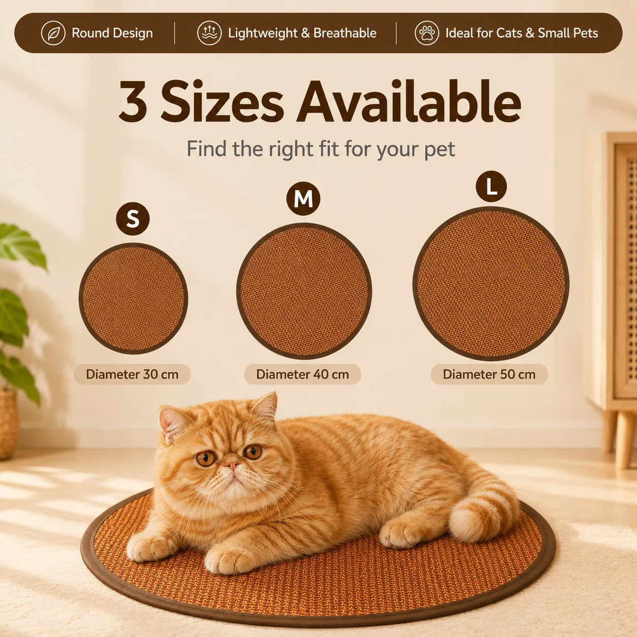 Cooling Mat for Dogs & Cats — Pressure-Activated Gel