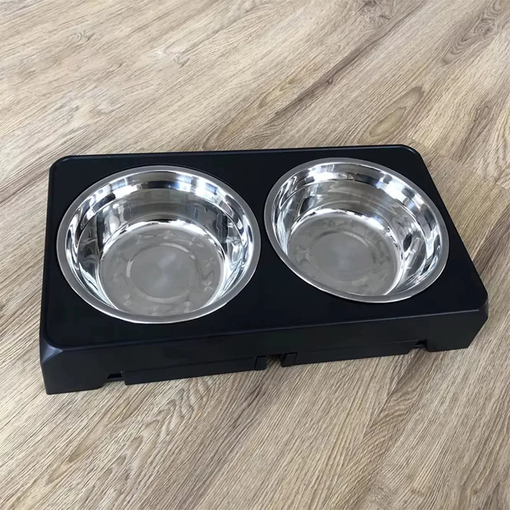 Elevated Dog Bowl Stand — Adjustable Height Feeder