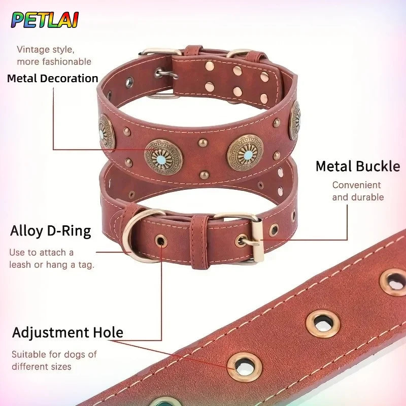 Genuine Leather Dog Collar — Durable & Stylish