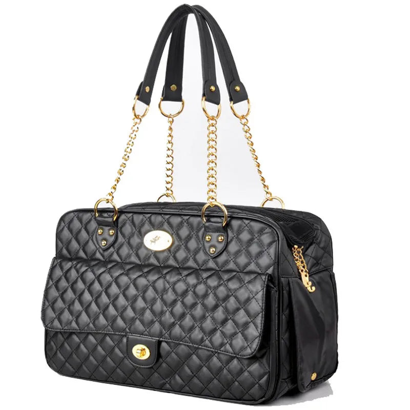 Luxury Pet Carrier Bag — Stylish Travel Tote
