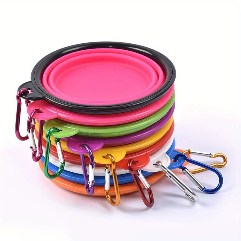 Collapsible Dog Bowl — Portable Travel Pet Feeder