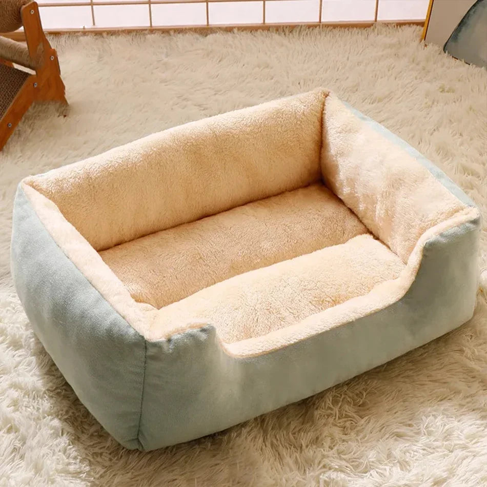 Plush Pet Bed for Cats & Dogs — Ultra-Soft Washable