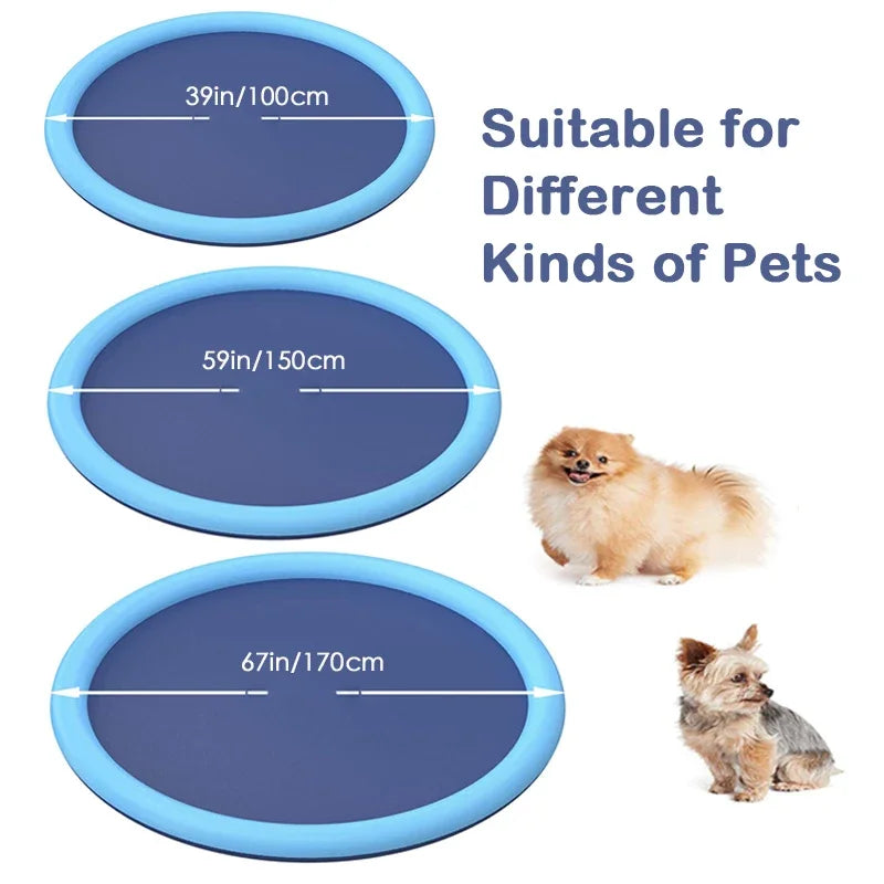 Inflatable Dog Pool — Summer Splash Pad for Pets