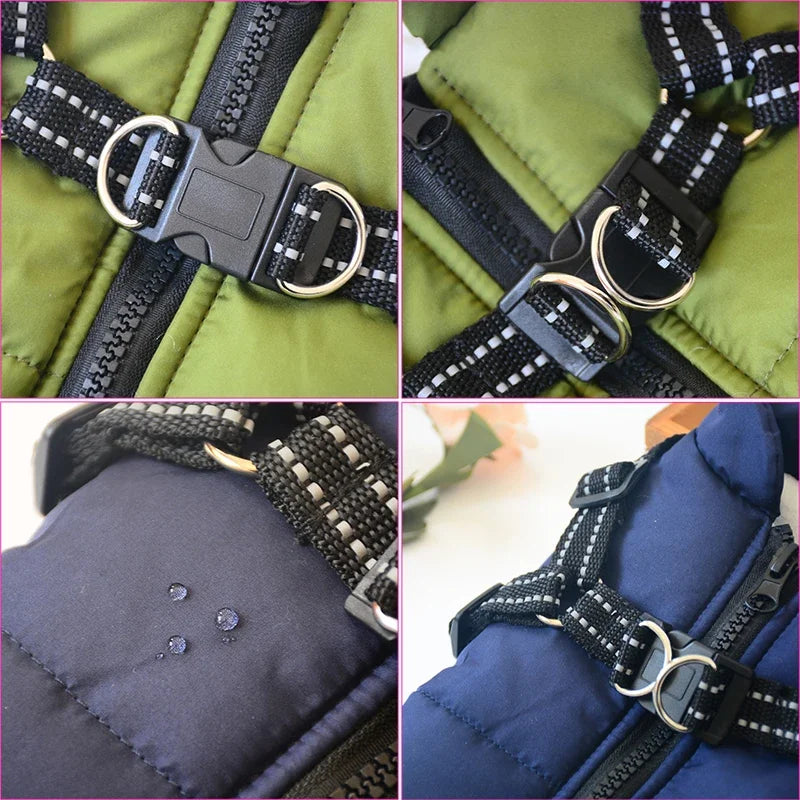 Large Dog Winter Jacket — Warm Waterproof Coat