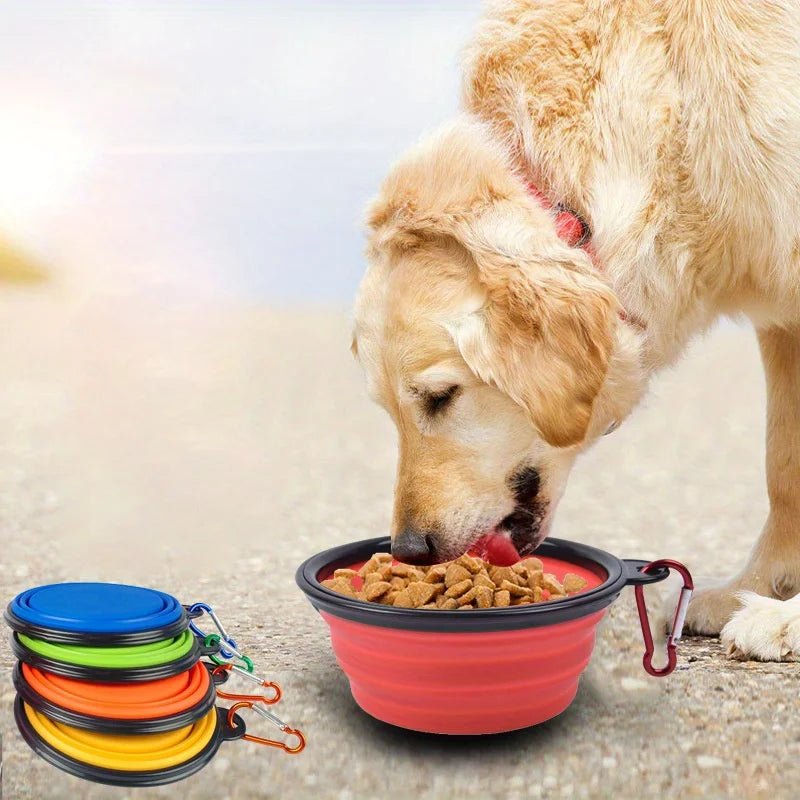 Collapsible Dog Bowl — Portable Travel Pet Feeder