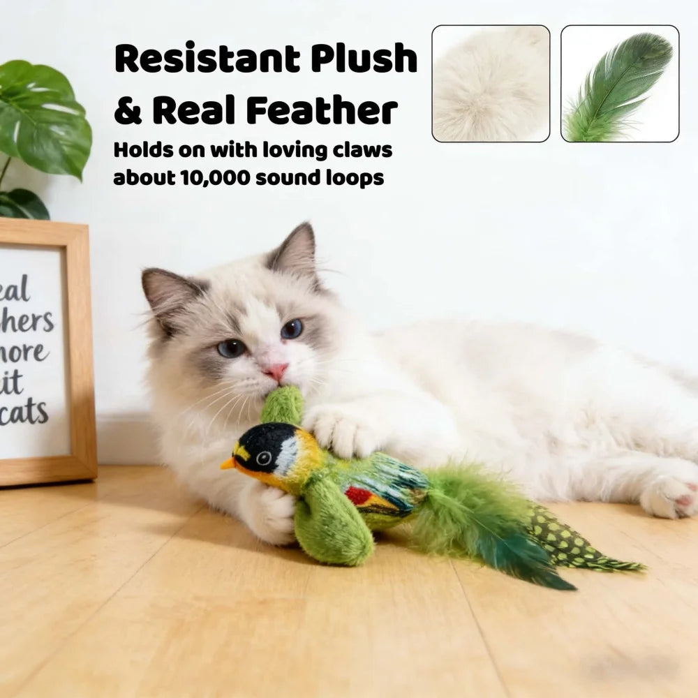 Interactive Cat Toy — Feather Wand & Suction Cup