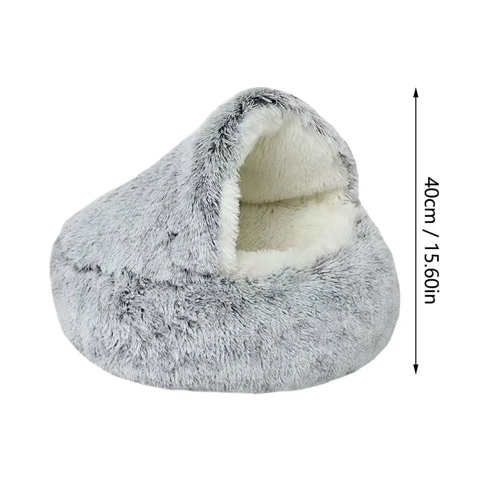 Plush Pet Bed for Cats & Dogs — Ultra-Soft Washable