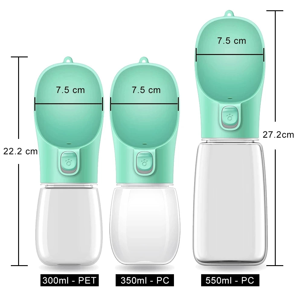 Portable Dog Water Bottle — Leak-Proof Travel Dispenser