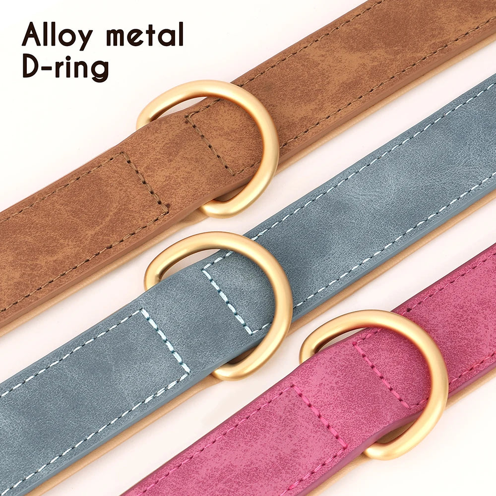 Genuine Leather Dog Collar — Durable & Stylish