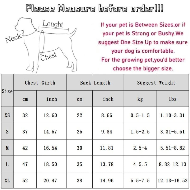 Dog & Cat Clothes — Cozy Winter Outfit